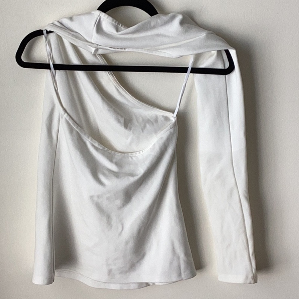 Marcella Manhattan One Shoulder Top Medium NWT - Picture 5 of 9